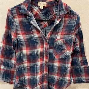 Plaid button up shirt